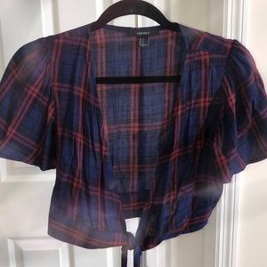 Plaid Crop-Top